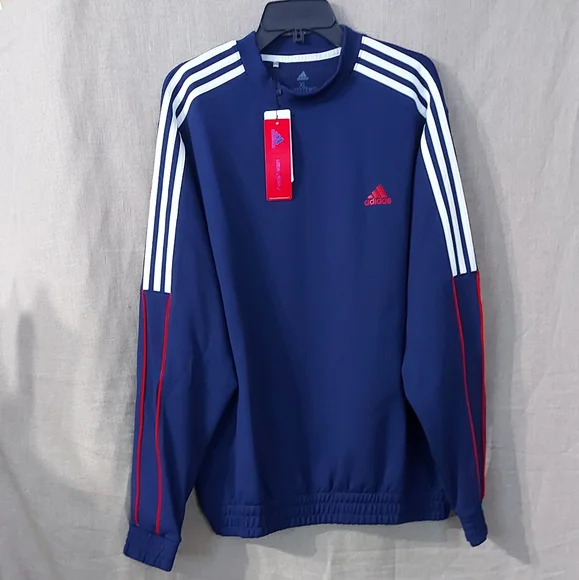 Adidas usa golf pullow sweaters size X-Large color blue Long sleeves  crewneck - Picture 10 of 16